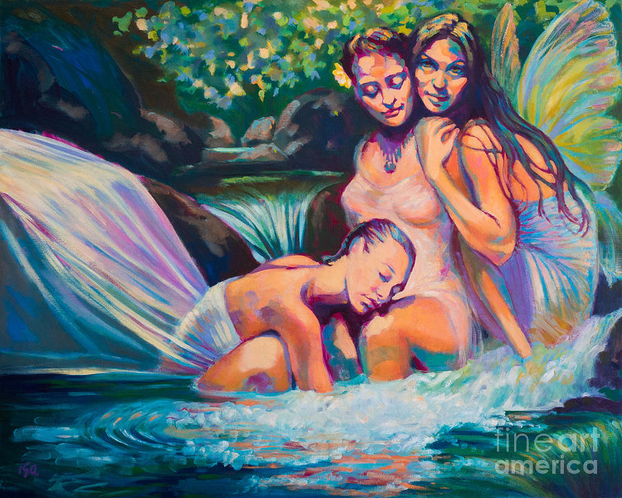 Makaleha River Muses Painting by Isa Maria
