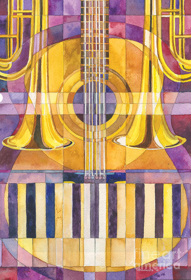 Music Painting - Make a joyful noise by Mark Jennings