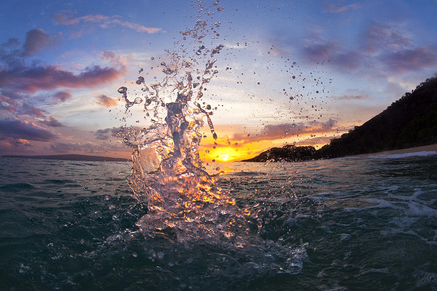 Makena Splash Photograph by James Roemmling