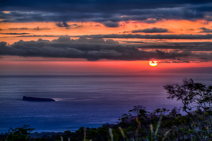 Sunset Photograph - Makena Sunset  by Mike Neal