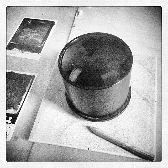 Ambrotype Photograph - Making A New Lens Board For My new by Jan Kratochvil