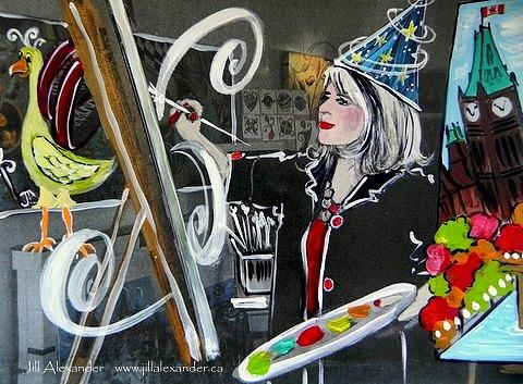 Jill Alexander Painting - Making Magic Happen 2 by Jill Alexander