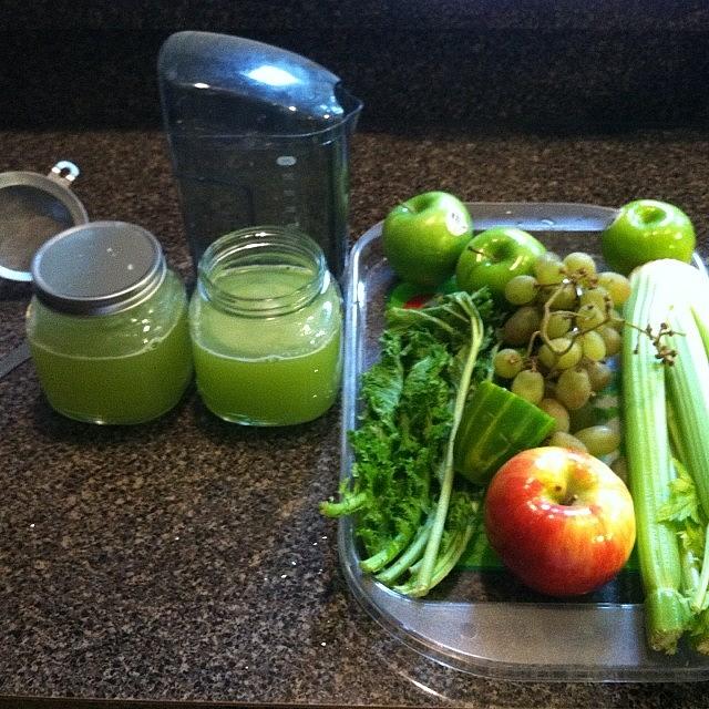 Fruit Photograph - Making My Own Green Goodness Juice... 2 by Desmond Manuel