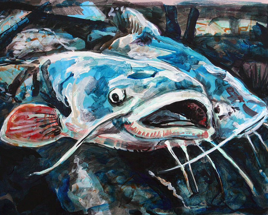 Fish Painting - Making of a sandwitch by Robert Sutton