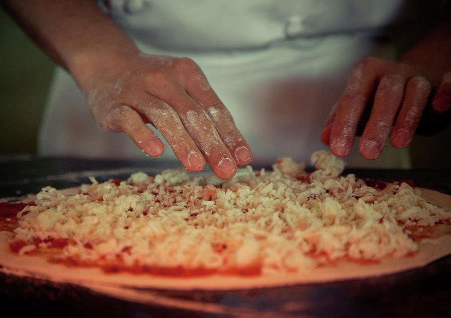 Making Pizza Photograph by Feryersan