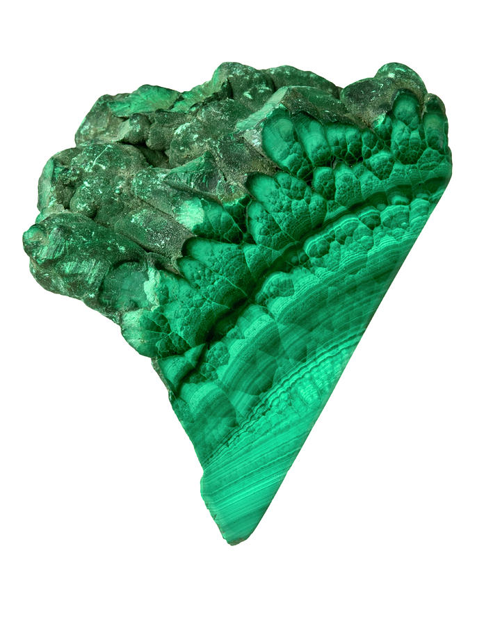 Mineral Photograph - Malachite Mineral Stone by Natural History Museum, London/science Photo Library