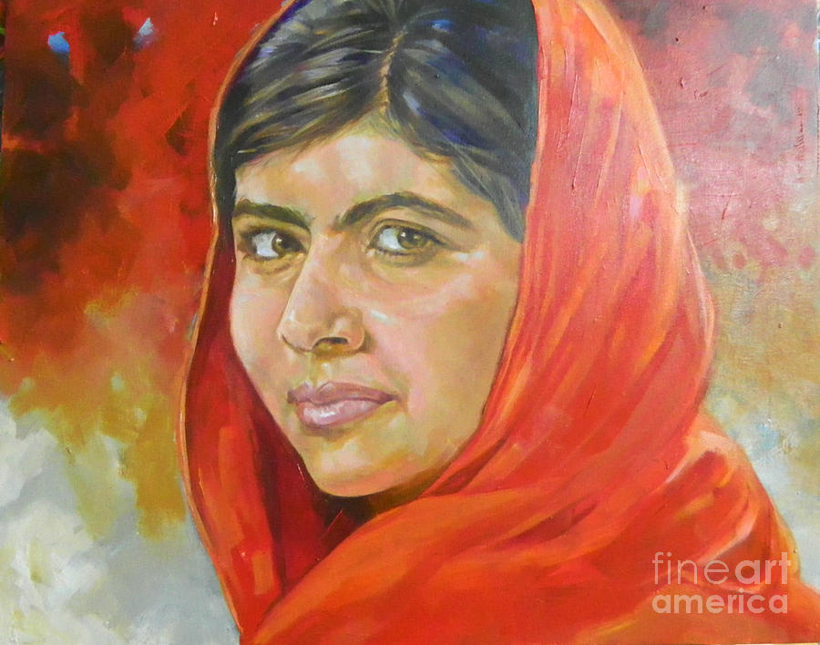 Malala Yousafzai Painting by Shaista Momin - Fine Art America