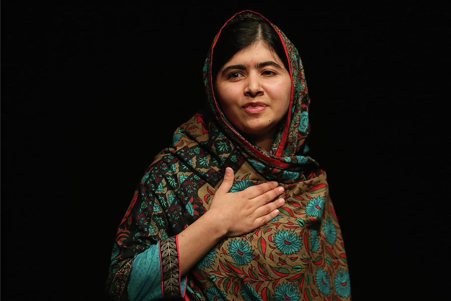 People Photograph - Malala Yousafzai Wins Nobel Peace Prize by Christopher Furlong