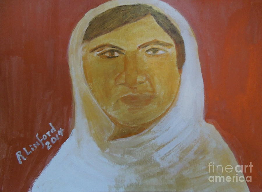 Honoring Malala Yousafzi Shot by Taliban for championing equal rights to schooling for girls 1 Painting by Richard W Linford