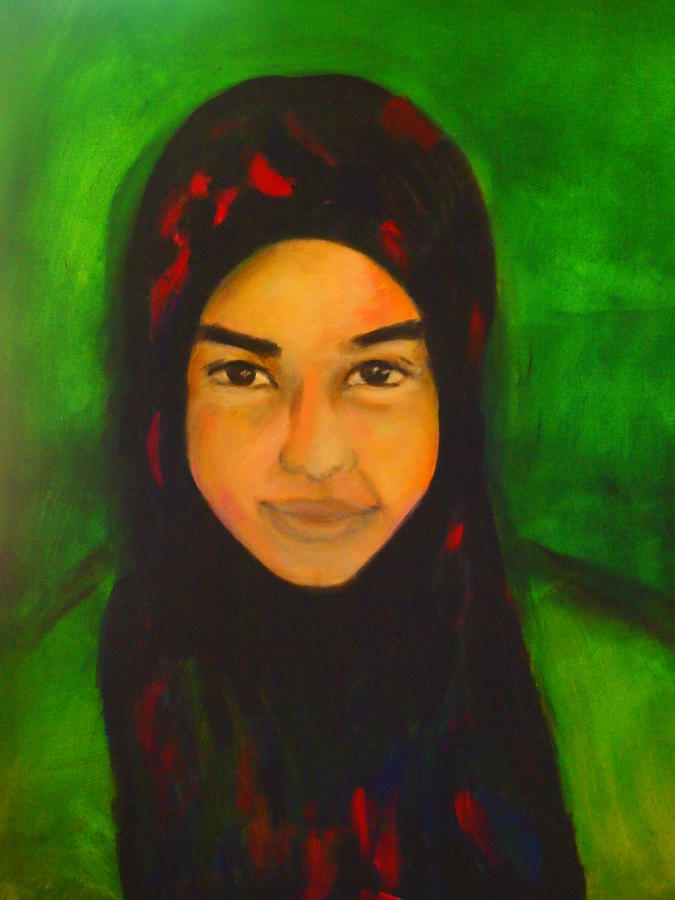 Portrait Painting - Malaysian Girl  by Penny Arnold