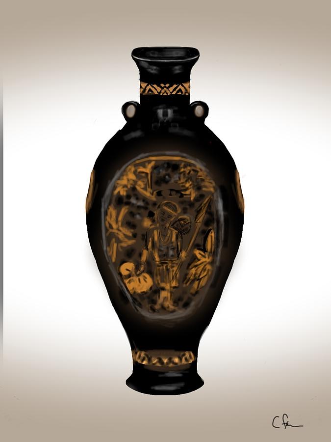 Malaysian Vase Digital Art by Christine Fournier