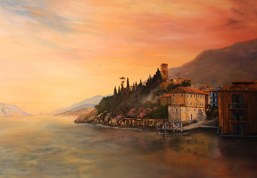 Malcesine Lake Garda ITALY Painting by Jean Walker