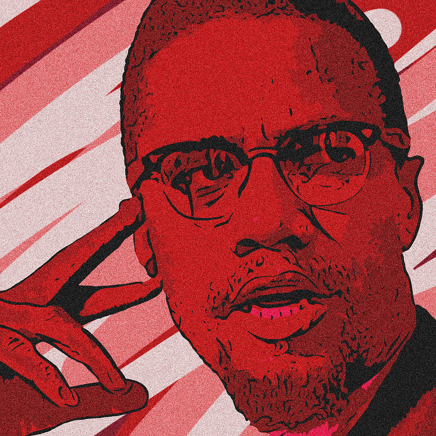 Malcolm X Digital Art by Bollmann Benjamin | Fine Art America