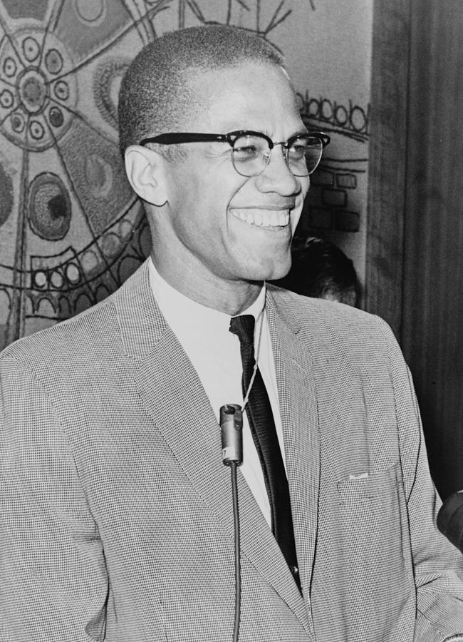 Black And White Digital Art - Malcolm X by Ed Ford