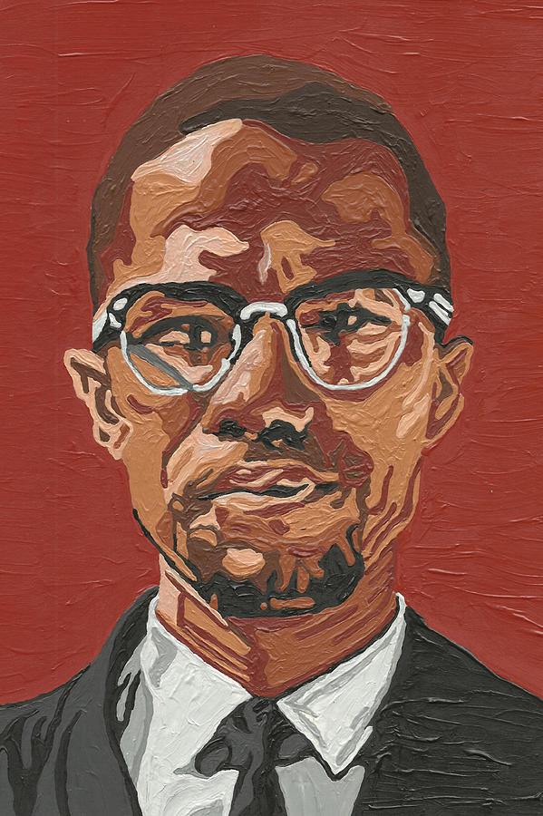 Malcolm X Painting by Rachel Natalie Rawlins Fine Art America