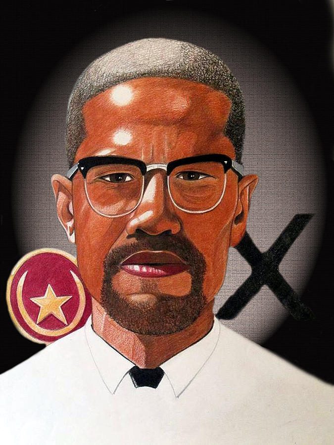 Malcolm X Drawing by Victor Carrington Fine Art America