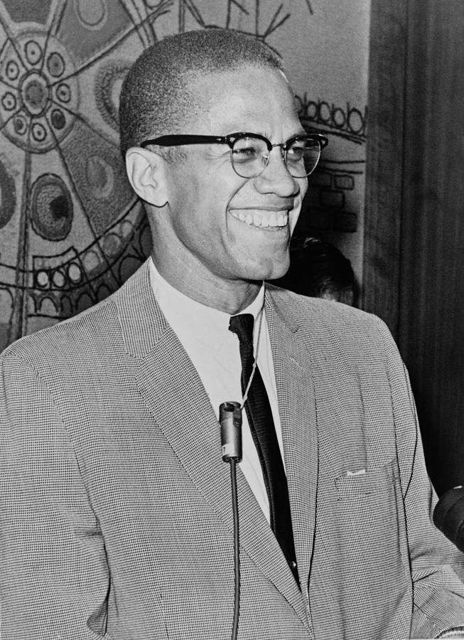 Black And White Photograph - Malcom X by Mountain Dreams
