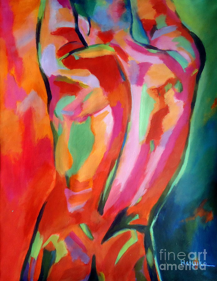 Male figure Painting by Helena Wierzbicki