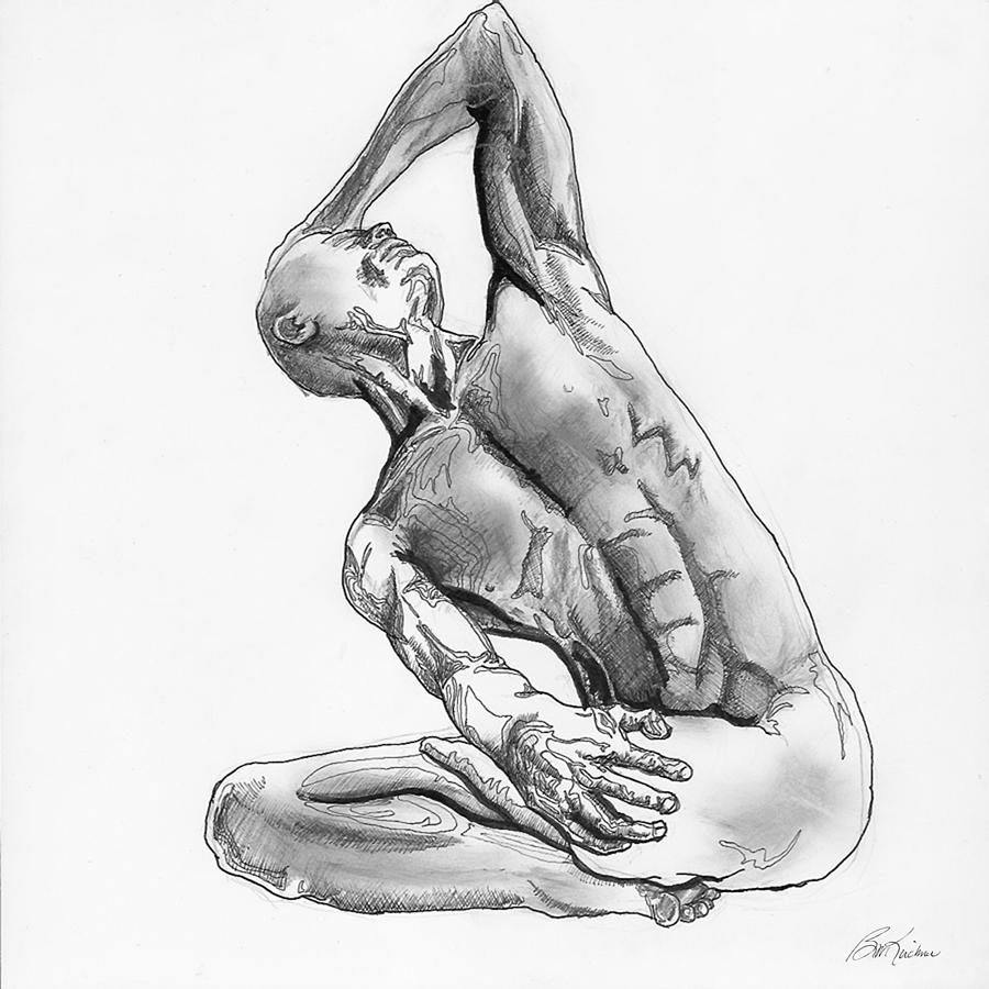 Male Nude 4 Digital Art by Brian Kirchner