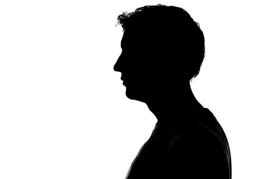Male Profile Silhouette Photograph by Mattjeacock