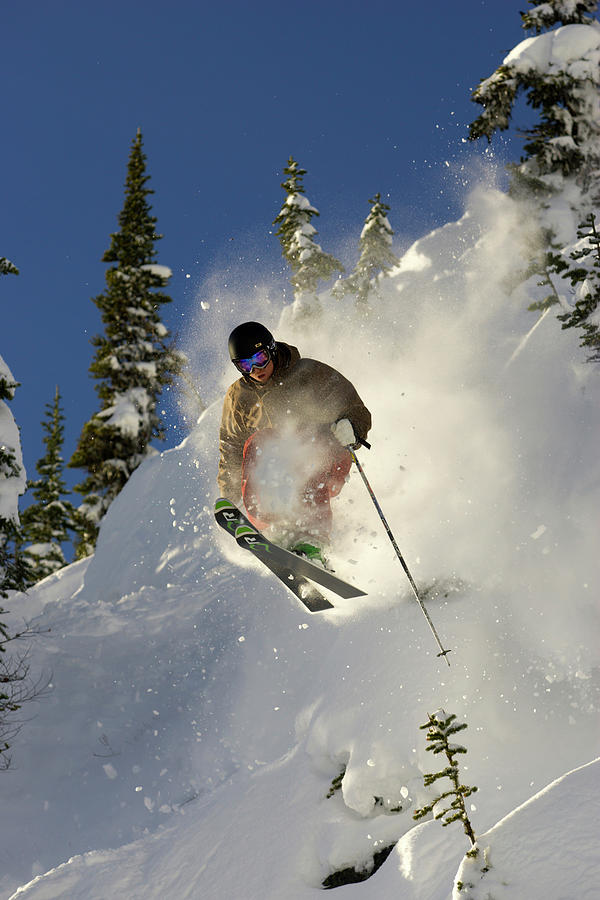 Male Skier, Whistler Resort, British Photograph by Adam Clark | Fine ...