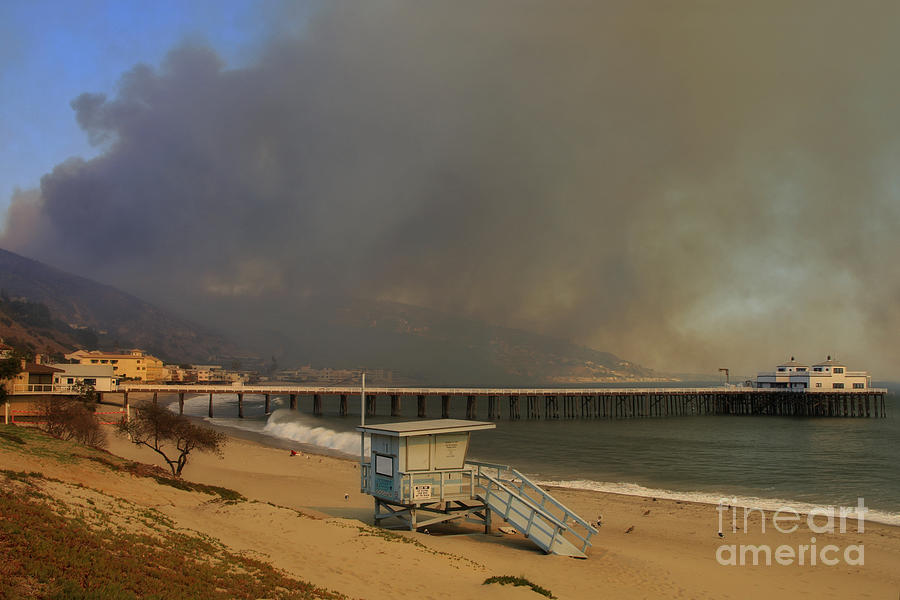 Malibu Fire  Photograph by Nina Prommer