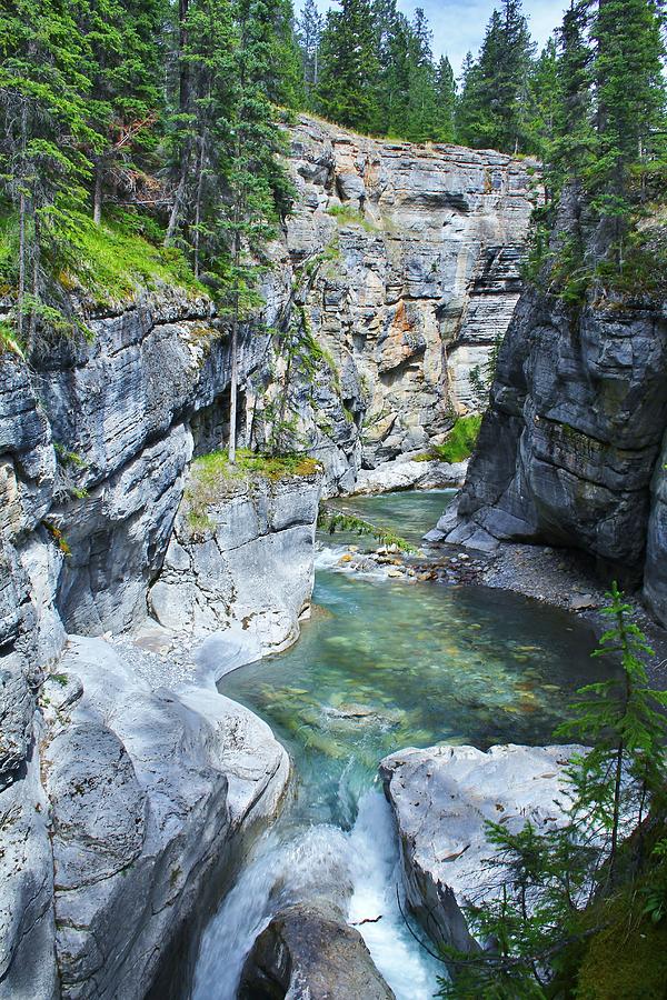 Maligne Canyon 2 Photograph by Mo Barton - Pixels