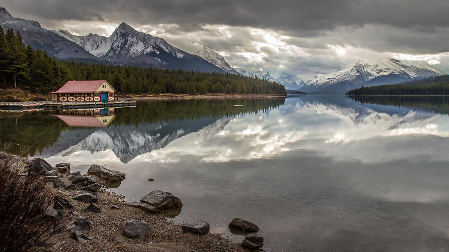 Maligne Lake Jasper Photograph by Pierre Leclerc Photography