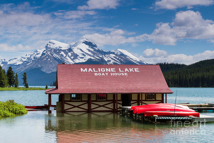 Maligne Lake Photograph by Lori Dobbs