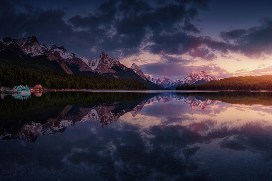 Banff National Park Photograph - Maligne Mountains by Juan Pablo De