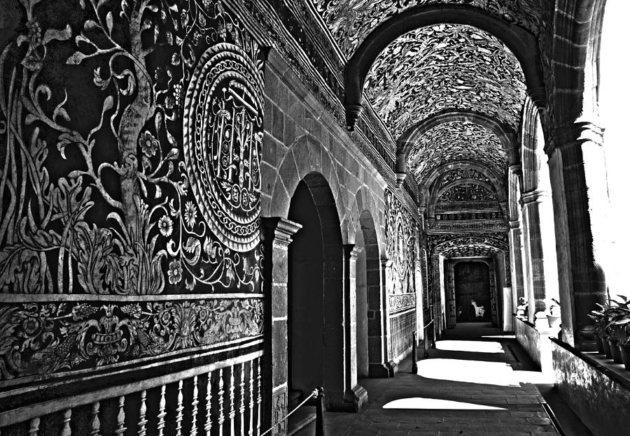 Architecture Photograph - Malinalco Ex Convento by John Bartosik