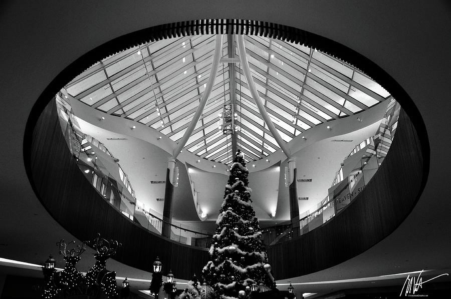 Mall Christmas - Greeting Card Photograph by Mark Valentine