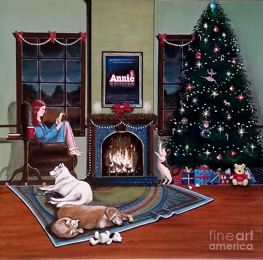 Christmas Painting - Mallory Christmas by John Lyes