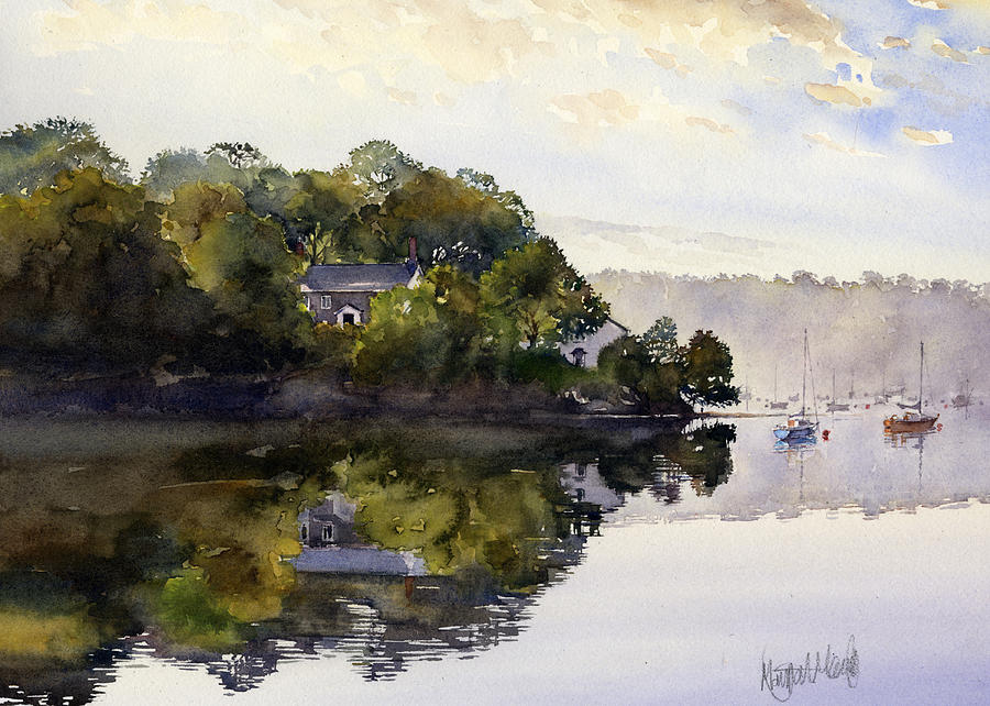 Boat Painting - Malpas Truro by Margaret Merry