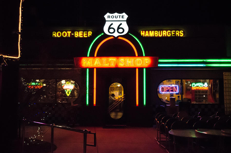 Malt Shop on Route 66 Photograph by Anthony Doudt