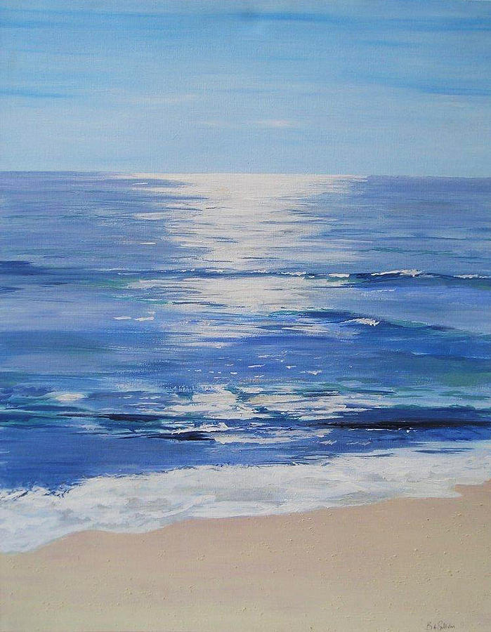 Malta seascape Painting by Briony Sullivan - Fine Art America