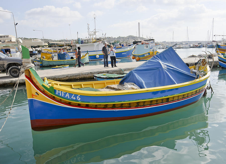 Maltese Fishing Boat Photograph by Bob VonDrachek