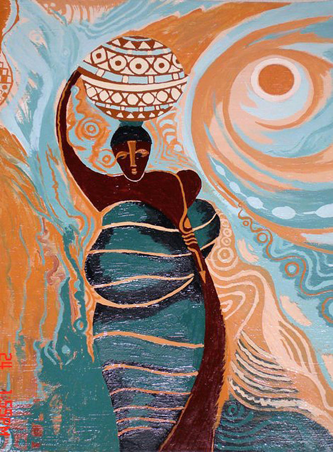 Mama Africa Painting by Sony Ejiro Miller