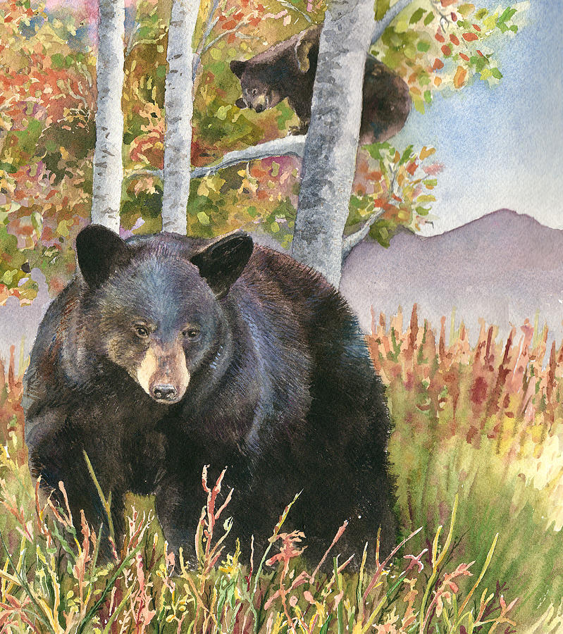 Mama Bear Painting by Anne Gifford