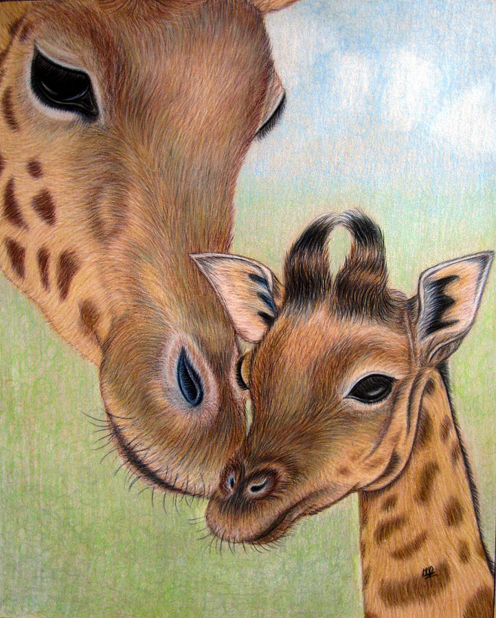 Mama Loves Me Drawing by Jo Prevost