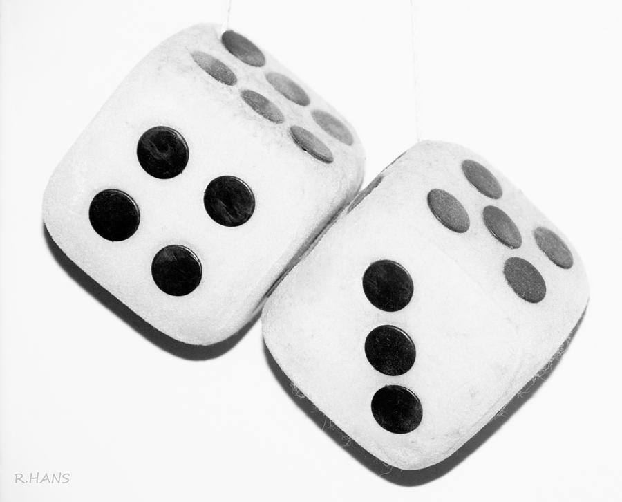 MAMAS DUSTY DICE in BLACK AND WHITE Photograph by Rob Hans