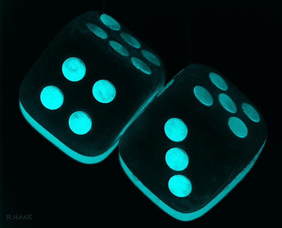 MAMAS FUZZY DICE in TURQUOIS Photograph by Rob Hans