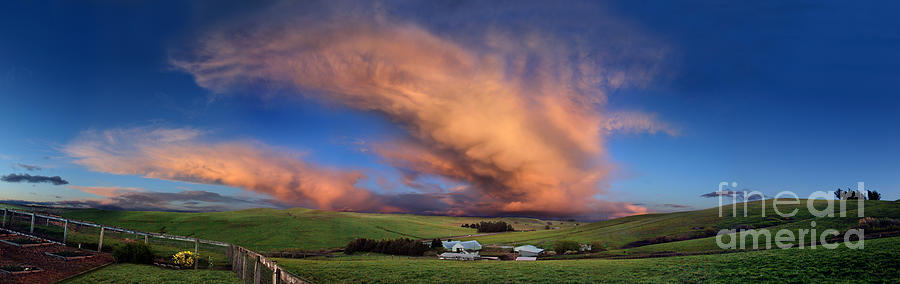 Mamatus Clouds over Sonoma County Photograph by Wernher Krutein