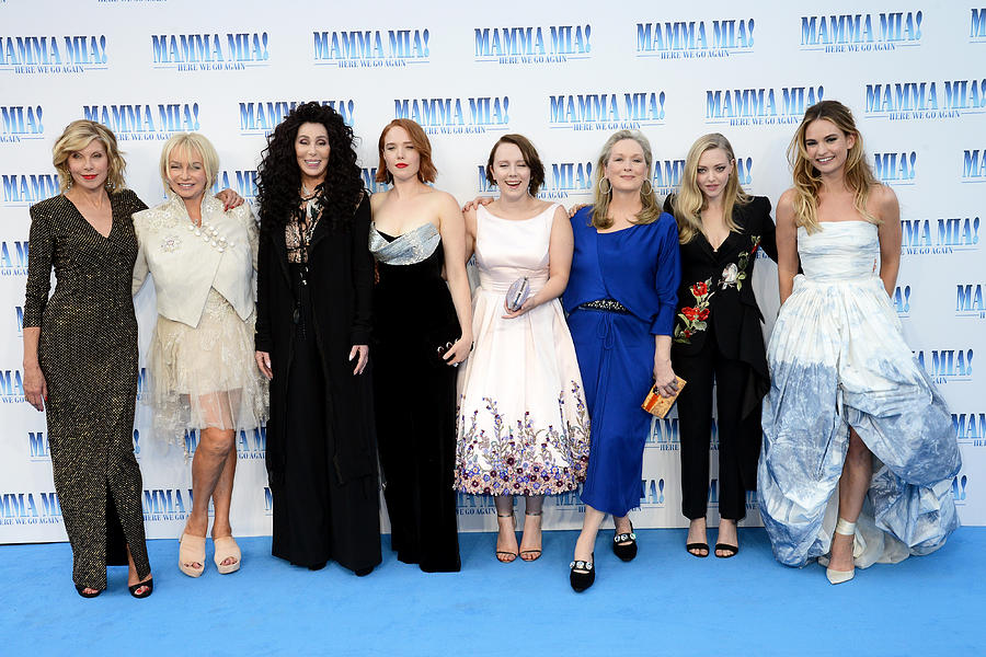 Mamma Mia! Here We Go Again - UK Premiere - VIP Arrivals Photograph by Dave J Hogan