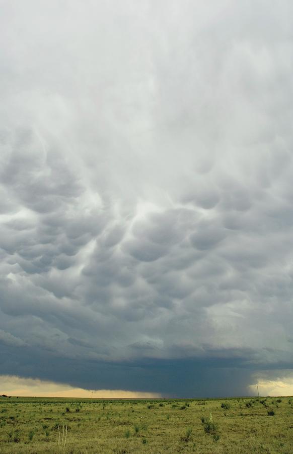 Summer Photograph - Mammatus Clouds by Jim Reed Photography/science Photo Library