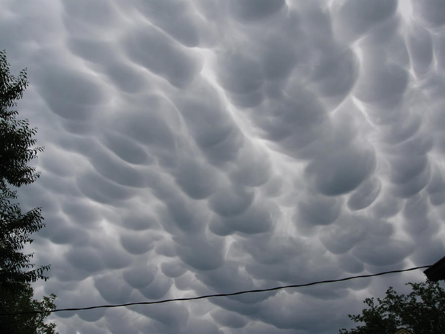 Mammatus Clouds over Yorkton Photograph by Ryan Crouse