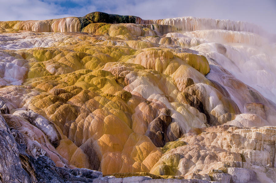 Mammoth Geyser Area Yellowstone Photograph by Russell Burden