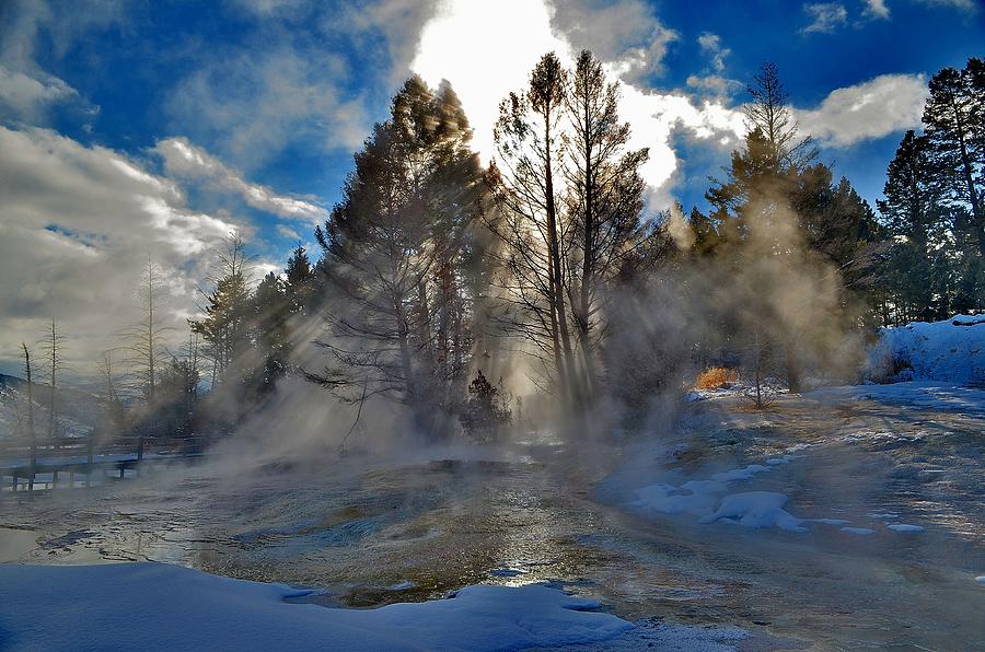 Mammoth Hot Springs At 20 Below Photograph By Kevin Spriggs   Mammoth Hot Springs At 20 Below Kevin Spriggs 