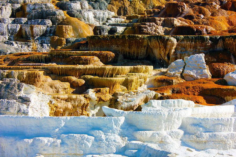 Mammoth Hot Springs Rock Formation No1 Photograph by Josh Bryant