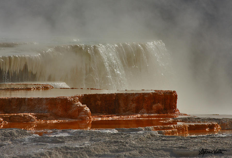 Mammoth Hot Springs, Yellowstone National Park Photograph by Stephanie Salter